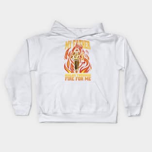 Firefighter Dad Squad - Firemen Father Kids Hoodie